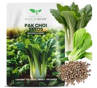 Magic of Nature: Graines de Salade Asiatique Pak Choi 100 Pcs. | Brassica rapa - Graines de Légume Premium - Reproductible - Potager, Balcon & Cuisine Asiatique