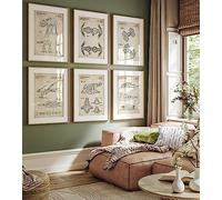 Magic Posters - Impressions brevetées de Star Wars, lot de 6, décoration pour maison et bureau, art mural pour chambre, affiches pour salle de jeux, cadeaux pour étudiants, œuvres d'art rétro