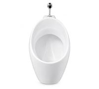 MAGIC SELECT Urinoir Mural en Céramique Blanche, Compact 340 x 320 x 620 mm | Kit d'Installation Inclus, Avec Évacuation, 340 x 320 x 620 mm, Pour Salle de Bain, Bar, Restaurant, Bureau
