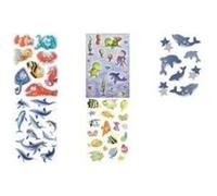 HERMA 6436 Diamond Glittery Stickers dauphins (8 autocollants, film pailleté) Autocollants permanents Motif étoiles pour filles et garçons Multicolore