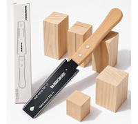 Magicbox Scie japonaise à tirer 11/17 TPI - Scie à main japonaise à double tranchant SK5 pour la coupe du bois, petite scie à bois japonaise avec dents triples pour le travail du bois, le bricolage et
