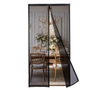 MAGICDOOR Magnétique Moustiquaire Porte 160x200cm-Noir en Polyestère | Couleur Pure Rideau Anti Mouche avec Aimant Puissant Moustiquaire Aimantée Fenetre Sans Perçage pour Chambre Coucher Salon