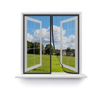 MAGICDOOR Moustiquaire Magnétique 70x120cm, Noir Polyestère Rideau de Porte Antimoustique Respirant Fermeture Automatique Moustiquaires Fenetre Sans Perçage pour Terrasses Chambres Coucher etc.