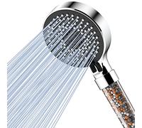 Magichome Pommeau de douche avec Filtre Economie Deau, Pommeau Douche Anti Calcaire Haute Pression, Douchette Douche Salle de Bain à Effet Pluie avec 5 Types de Jets Noir