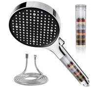 Magichome Pommeau de Douche Filtrante à 25 étapes avec tuyau de 1,5 m, Pomme de douche 6 modes, filtré haute pression