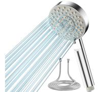 Magichome Pommeau de douche haute pression et tuyau, pommeau de douche à 5 modes de pulvérisation avec tuyau de 1,5 m (Blanc avec Tuyau)
