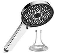 Magichome Pommeau de douche haute pression et tuyau, pommeau de douche à 5 modes de pulvérisation avec tuyau de 1,5 m (Panneau de douche 120 mm avec Tuyau)