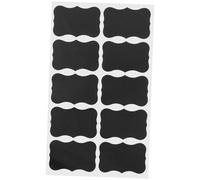 MAGICLULU 1 Feuille Autocollants de Tableau Réutilisables Étiquettes Ardoise Irregulières pour Bouteilles Bocaux et Rangement