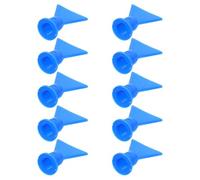 MAGICLULU 10 Embouts de Colle à Motif Plat 14,5mm en Plastique Bleu, Buse de Calfeutrage Anti-goutte pour Réparation Automobile et Calfeutrage de Cadres de Fenêtres, Lot de 10