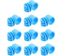 MAGICLULU 10 Pièces Isolateurs pour Poteaux de Clôture de 25mm en PC Bleu, Accessoires Agricoles Espacement Constant et Connexion Facile pour Installation DIY de Clôture Électrique