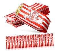 MAGICLULU 100 Pièces Porte-pop-corn Résistant à Huile Sachets Individuels Pour Pop-corn Contenant Portable Pour Fête Ou Anniversaire Fourniture De Pop-corn