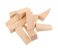 MAGICLULU 12 Pièces Butoir de Porte en Bois Massif Cale de Porte Triangulaire en Bois Antidérapant Portable et Meubles Espaces de Vie Travail