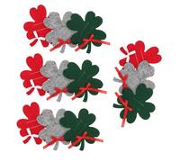 MAGICLULU 12 Pièces Porte-Cartes à Clip Forme De Trèfle à Quatre Pince Multifonction Porte-Monnaie pour Cadeaux De Noël Anniversaire Remise De Diplôme Décorations Arbre