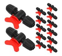 MAGICLULU 13 Pièces Vanne D'arrêt pour Tuyau D'irrigation Goutte à Goutte 16pe en PE Noir Contrôle du Débit et Installation Facile pour Système Irrigation Jardin Agricole