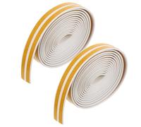 MAGICLULU 2 Pièces Bande D'étanchéité Adhésive pour Portes et Fenêtres en Epdm Blanc 5m, Isolation Phonique et Protection le Vent pour Usage Familial
