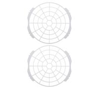 MAGICLULU 2 Pièces Filet Anti-insectes et Anti-rongeurs en Plastique Blanc pour Tuyau D'évacuation de Climatiseur, Maillage Épais Garantissant une Ambiance Estivale Sûre et Confortable