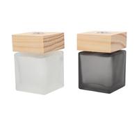 MAGICLULU 2 Pièces Flacon Diffuseur de Parfum en Verre 100ml pour Huiles Essentielles, Élégant et Pratique, pour Chambre et Salle de Bain