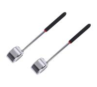 MAGICLULU 2 Pièces Kit D'ouverture de Fruit Tropical Marteau et Ouvre-noix Argentés en Acier Inoxydable Léger Facile à Ranger pour Hôtels et Restauration
