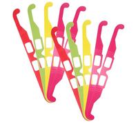MAGICLULU 20 Pièces Lunettes à Monture en Papier pour Concerts et Fêtes Lunettes à Effet 3D Prismatique pour Displays Lumineux