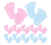 MAGICLULU 200pcs Confettis Empreintes Pieds en Tissu Non Tissé Rose et Bleu Réutilisables pour Fête Gender Reveal Intérieure Décoration Interactive Table