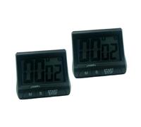 MAGICLULU 2pièces Minuteur Électronique De Cuisine Pratique à Grand Écran Noir Timer Simple pour Boulangerie Et Cuisine pour Cuisson Et Préparation De Repas