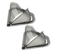 MAGICLULU 2pièces Panier Égouttoir Magnétique Triangulaire pour Évier Angle Bac de Drainage Suspendu Résistant Organisateur de Cuisine Compact pour Fruits et Légumes Installation