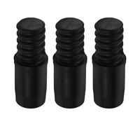 MAGICLULU 3 Pièces Adaptateur de Poignée Fileté en Plastique Noir pour Balai, Embout de Remplacement Compatible 22mm, Léger et Polyvalent pour Outils de Nettoyage Domestique