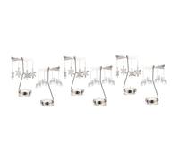 MAGICLULU 3 Pièces Chandelier tournant Titulaire bougeoirs carrousel à Bougies Rotatif Noël Bougie Moulin à Vent bougeoir Rotatif pour Bougie Chauffe-Plat bougeoir Moulin à Vent