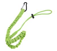 MAGICLULU 3 Pièces Lanière Porte-outils Mousqueton en Métal, Corde Rétractable Verrouillage à Vis en Aluminium, Longueur Standard, Capacité de Charge 8 Kg, Amortisseur Intégré