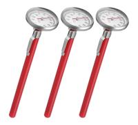 MAGICLULU 3 Pièces Thermomètre de Voiture Mécanique pour Climatisation Automobile avec Lecture Précise, en Acier Inoxydable et Plastique, Décoration de Voiture Ambiance Estivale