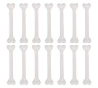 MAGICLULU 36pcs Faux Os Squelette en Plastique pour Halloween - DéCorations Festives RéAlistes pour FêTe IdéAl pour Colliers Et Bracelets 7.4X1.7X0.5cm
