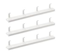 MAGICLULU 3pièces Patère Coulissante Murale Pour Vêtements Porte-manteau Sans Perforation Crochets Rétractables Pour Cuisine Et Placard Organisation Espace Vertical