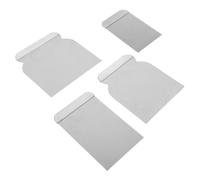 MAGICLULU 4 Pièces Couteaux à Jointoyer en Acier Inoxydable, Outil Portable Léger pour Réparation D'enduit et Retrait de Papier Peint, Design Ergonomique Confortable