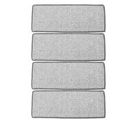 MAGICLULU 4 Pièces Lingettes de Rechange pour Balai Plates en Microfibres Réutilisables 12x33cm, Nettoyage Facile Mains, pour Maison et Carrelage