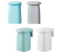 MAGICLULU 4 Pièces Porte-Brosse à Dents Magnétique Mural, Gobelet Magnétique pour Bain de Bouche, PP, à Forte Adsorption, pour Salle de Bain et Usage Domestique