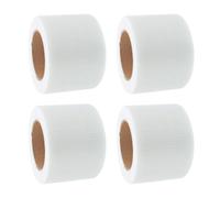 MAGICLULU 4 Pièces Ruban en Maille de Fibre de Verre, Bande de Joint en Fibre de Verre, Auto-adhésif, Blanc, 4,5cm X 30m, 4 Rouleaux, pour Cloisons Sèches, Réparation de Fissures Murales
