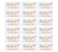 MAGICLULU 50pièces Cartes de Remerciement pour Commande Petites Entreprises Cartes Postales Légères et Portables pour Boutiques Ligne et Commerces de Détail