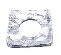 MAGICLULU 50pièces Couvre-brûleur Aluminium Épais Pour Réchaud à Anti-projections Et Nettoyage Facile Des Plaques De Cuisson Résistant à Huile Chaleur
