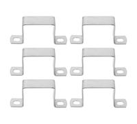 MAGICLULU 6pièces Lot de Colliers de Serrage Carrés Acier Inoxydable Support de Tuyauterie Résistant Dilatation Thermique Pince Clip Tube Facile à Installer pour Montage Intérieur