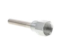 MAGICLULU Adaptateur Thermomètre Fileté Base Soudée M27x2 3/4 Acier | Montage Stable, Résistant aux Vibrations, Filetage 10cm, pour Mises à Niveau Cvc et Chimie