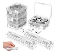 MAGICLULU Agrafeuse à Papier Compacte en Plastique et Fer Design Lisse pour Bureau, Outil de Reliure de Documents Pratique et Pince à Papier pour Gestion de Dossiers Plusieurs styles