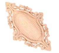 MAGICLULU Applique en Bois Sculpté Ovale de Style Européen Installation Simple et Structure Solide pour Décoration Intérieure Élégante