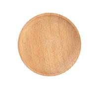 MAGICLULU Assiette à Dessert en Bois 12cm, Plat Rond | Soucoupe Japonaise en Hêtre pour Fruit, Gâteau, Pain, Biscuits et Apéritif, Accessoire de Cuisine et Photographie