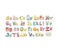 MAGICLULU Autocollants Lettres Alphabet 26 Pièces en Pvc, Décor Créatif et Chic pour Fenêtres et Carrelages, Faciles à Enlever et Sécurisés