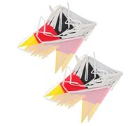 MAGICLULU Bannière Triangulaire Allemande 2pcs en Pe Léger et Réutilisable pour Décoration Extérieure et Intérieure, pour Fête Sportive et Ambiance Bar Football