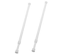 MAGICLULU Barres de Sécurité à Ressort Réglables Blanches 2pcs, Tringle de Penderie en Plastique Anti-dérapante 40-70 Cm pour Porte Coulissante et Sécurité Intérieure