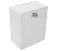 MAGICLULU Boîte à Lait Verrouillable Murale en Abs Blanche, Design Élégant et Minimaliste avec Serrure et Clé, pour Usage Extérieur et Maintien du Lait Frais