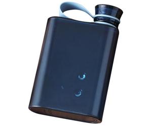 MAGICLULU Bouteille D'eau A5 Plate 400ml Bleu en Pp et Silicone, Étanche et Facile à Transporter, Gourde D'extérieur Créative pour Usage Intérieur et Fêtes Réutilisable