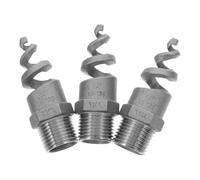 MAGICLULU Buse de Pulvérisation Ignifugée en Acier Inoxydable 1/2 Pouce Filetage Spiralé pour Jardin et Refroidissement de Gaz, Pack de 3 Pièces et Solide