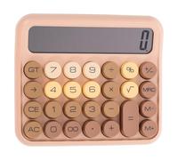 MAGICLULU Calculatrice de Base, Petite Calculatrice de Bureau Portable en Abs, Couleur Coffee, Addition, Soustraction, Division, pour Garçon et Filles et Collègues, pour Paquet D'école